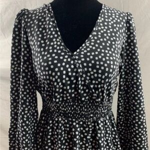 NWT Made With Love Black and White Floral Maxi Dress  | XL